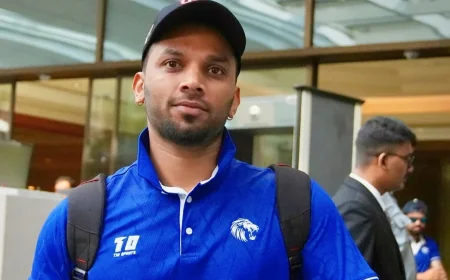 Vishnu Vinod Makes Punjab Kings Debut With 15 Off 8