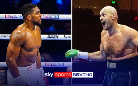 Hearn Says Anthony Joshua Vs. Tyson Fury Hinges on July 25 Wins
