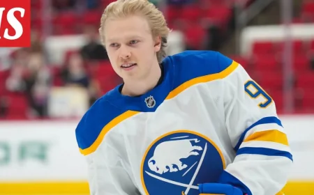 Konsta Helenius makes NHL playoff debut in Sabres’ 3-2 win