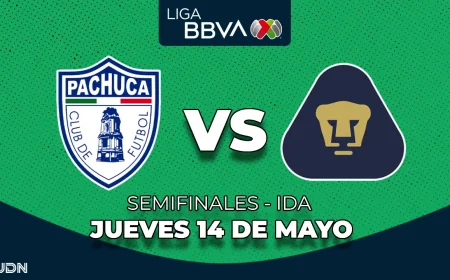 Pachuca - Pumas Set May 14 Semifinal First Leg With 3-3 History