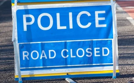 Derbyshire Police closes A52 Pentagon Island for over four hours