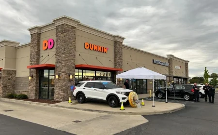 Redman Details Cop On A Rooftop at South Bend Dunkin' Stops