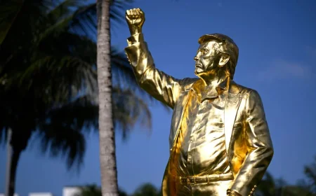 Burns Presides Over Doral Golf Course Trump Monument Dedication