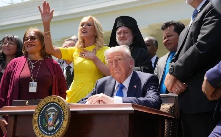 Trump National Mall Prayer Event Draws Officials to Freedom 250 Rally