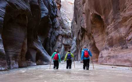 Jamie Aranoff Urges Booties for Zion National Park Narrows