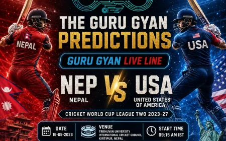 Nep Vs Usa: Nepal Set for Match 106 on May 16, 2026