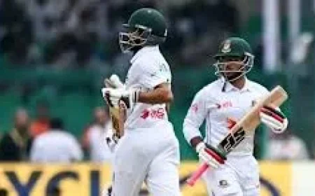 Litton Das Leads Bangladesh to 101-3 at Lunch in Sylhet