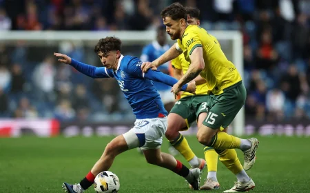 Scarlett Seals Hibs Score in Rangers' 2-1 Ibrox Loss