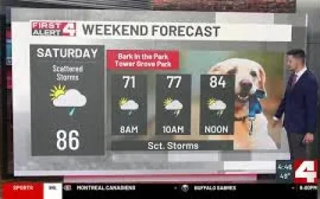 Weather St Louis: Cold front brings scattered thunderstorms Friday evening