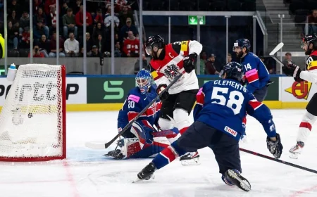 Austria Blasts Britain 5-2 at Hockey World Championship