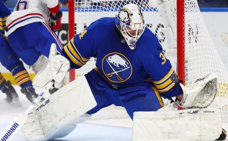 Alex Lyon Takes Game 6 Start for Buffalo Against Montreal Buffalo