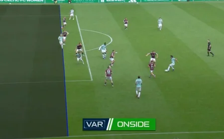 VAR Rules Daizen Maeda Celtic Goal Offside in Hearts Win