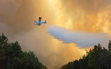 Crow Wing County officials track Flanders Fire Mn at 600 acres near Crosslake