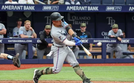Sanoja Sparks 10th-Inning Rally as Marlins - Rays Streak Ends