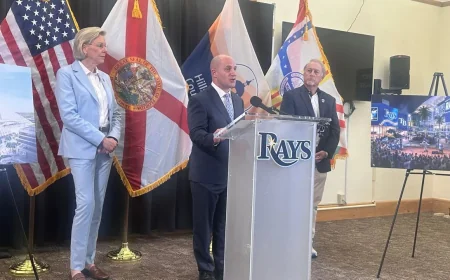Babby Pushes Rays Game Today Stadium Plan Toward $2.3 Billion Deal