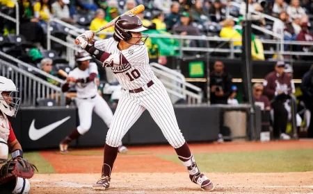 Nadia Barbary Powers Mississippi State Softball Past Saint Mary's