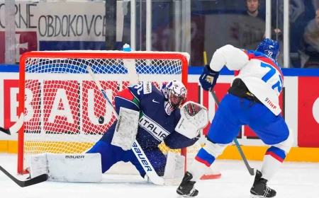 Jacob Smith Debuts for Italy at Championnat Du Monde Hockey