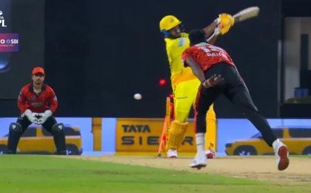 Sakib Hussain Dismisses Urvil Patel for 13 in Fifth Over