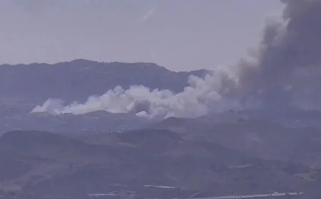Simi Valley Fire Burns 1 to 2 Acres, Threatens Hailey Court Homes