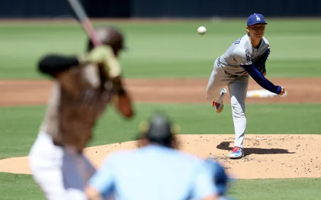Yoshinobu Yamamoto Opens Padres Vs Dodgers Series at Petco Park