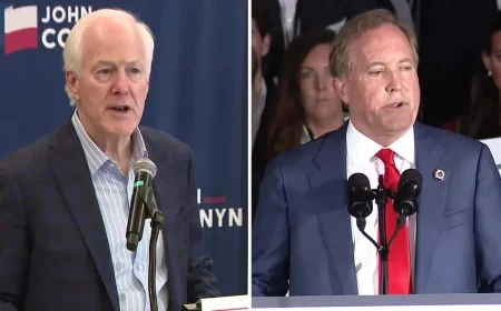 Ken Paxton attacks Cornyn as Texas runoff voting begins