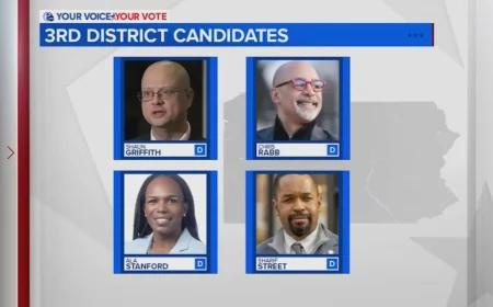 Ala Stanford Leads Pennsylvania Primary With Just Shy of Quarter Counted
