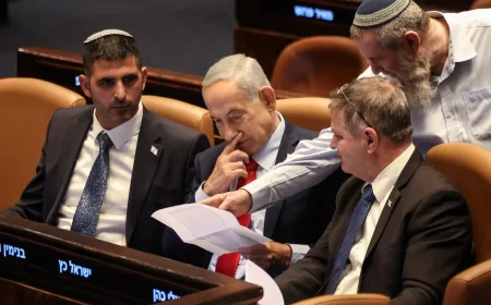 Netanyahu Faces Knesset Dissolution Vote After Coalition Split