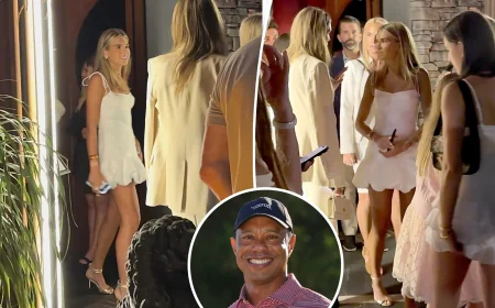 Tiger Woods Arrives Late at Kai Trump Graduation With Vanessa Trump