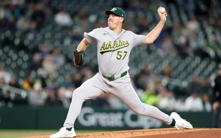 Jacob Lopez Starts as Athletics - Angels Meet in Anaheim