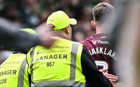 Hearts Challenge Celtic Park Pitch Invasion — Scottish Fa