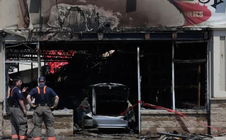 Toronto Fire Extinguishes 5-Alarm Blaze at Phatboy Fireworks