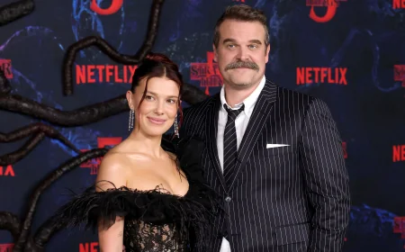 Noah Schnapp Joins David Harbour at Two Los Angeles Events