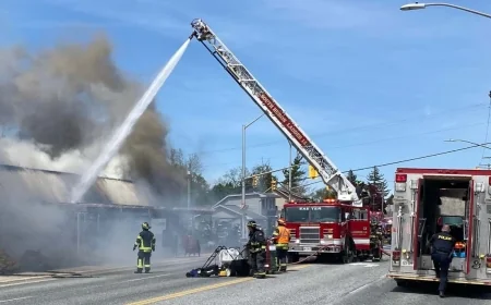 Fire Damages Rona Grand Bend, Closes Highway 21 Section