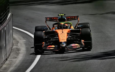Mclaren Adds New Front Wing for Canadian Grand Prix