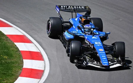 Albon Crashes After Hitting Marmot in Montreal F1 Practice