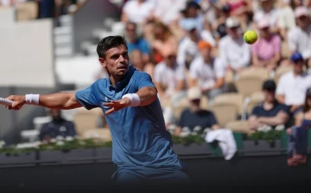 Arthur Gea Runs Off in French Open Debut, Khachanov Wins 6-3, 7-6 (3)