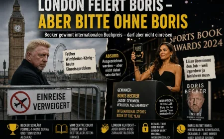 Boris Becker Wins 1 Sports Book Award, Misses London Ceremony