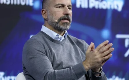 Dara Khosrowshahi Says Uber Freed His Son From a License