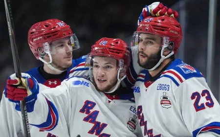 Kitchener Rangers Blank Kelowna Rockets 5-0 in Memorial Cup Opener