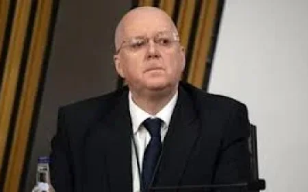 Peter Murrell Arrives at Edinburgh High Court for Embezzlement Hearing