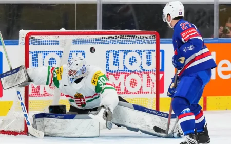 Matthew Tkachuk Leads U.S. Past Hungary 7-3 at Iihf World Championship Usa Hungary