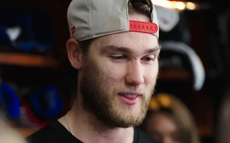 Mark Jankowski Meets Media After Two-Year Hurricanes Extension
