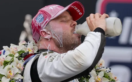 Felix Rosenqvist Wins 110th Indianapolis 500 After Final-Lap Shootout
