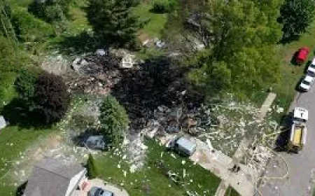 Plainfield Township house explosion leaves 1 dead, 1 critical