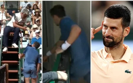 Trungelliti: Djokovic Rallies Past Mpetshi Perricard in Four Sets