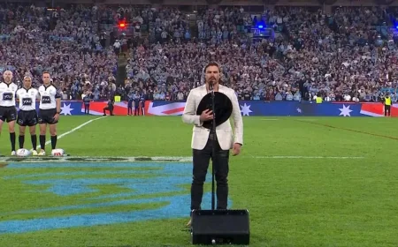 Robbie Mortimer Draws Backlash at State Of Origin 2 Anthem