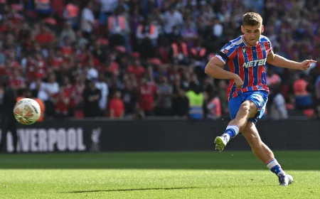Justin Devenny as Mateta wins Crystal Palace's first European title