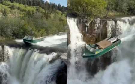 RCMP look into Dusty Friesen’s Lundbreck Falls motorboat jump
