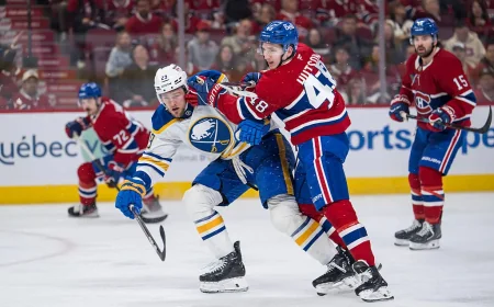Sabres add a ramp to Canadiens Mtl logo after seven-game loss