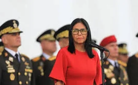 Delcy Rodriguez pide en Anzoátegui levantar 27 May sanciones